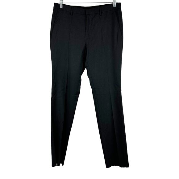 Boss Hugo Boss NWT Black Men's Suit Dress Pants Size 40L Unfinished Hem Inseam